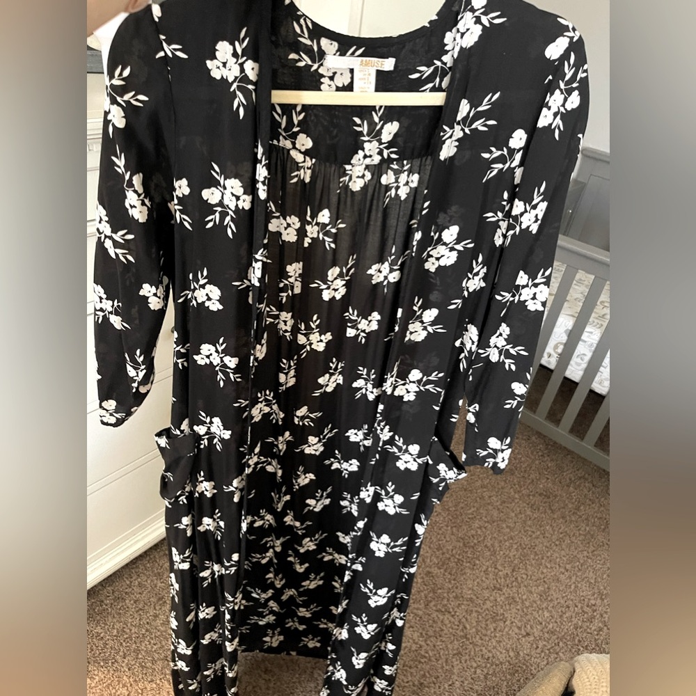 Amuse Society Floral Cardigan